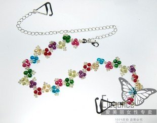 wholesale Czech rhinestone&silver plates bra strap sexy