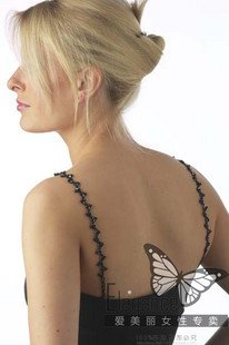 wholesale Czech rhinestone&silver plates bra strap sexy