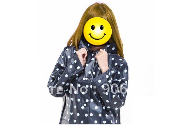 Wholesale Dot RainCoat ,Adult raincoat,travel raincoat Free shipping