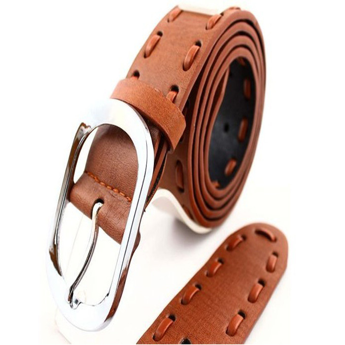 Wholesale Fashion Charm PU Leather Handmade Knitted Belts for wemen with Free shipping
