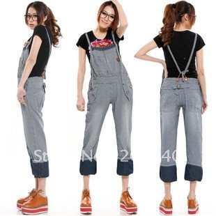 Wholesale Fashion Leisure Suspender Women's Straight Coveralls