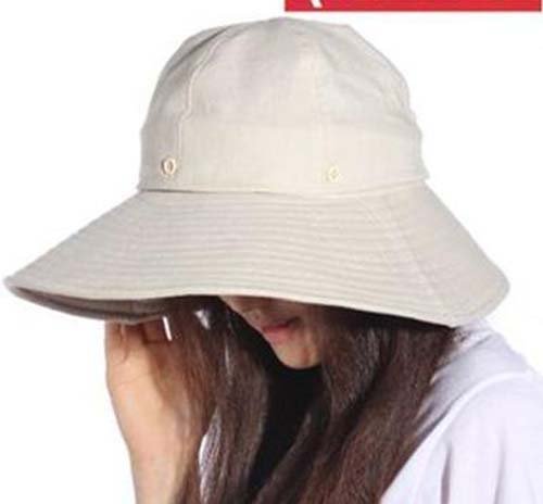 Wholesale Female foldable wide brim cotton sun visor caps,Free shipping fashion folding cotton sun visor hats