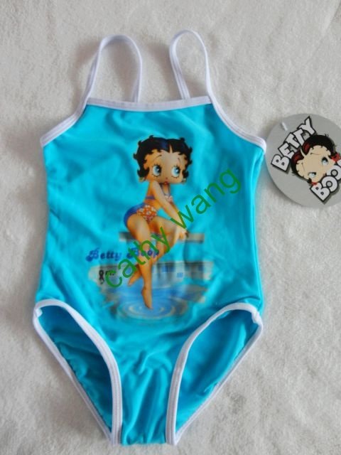 Wholesale - for girls kids swimwear swimming costume blue and pink mix orders 4/6/8/10/12 20pcs/lot