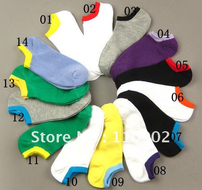 Wholesale Free shipping 200pairs/lot  Universal sock for Men Ms cotton boat sports invisible socks