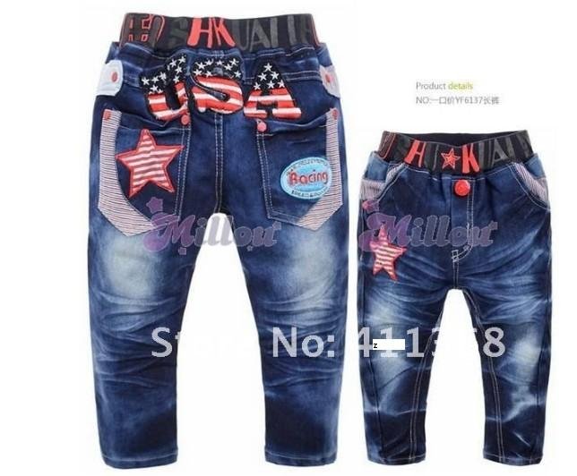 Wholesale, free shipping 2012 Autumn new children/baby boys and girls/kids jeans pants