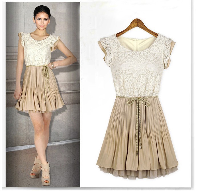 Wholesale free shipping 2013 Newest Dress fashion chiffon lace big size princess dress 7001
