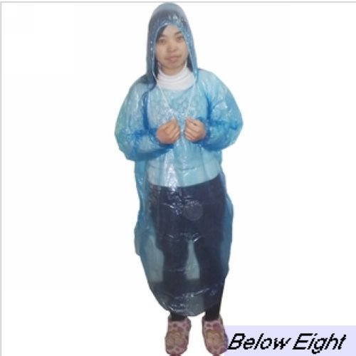 Wholesale-Free Shipping 20pcs/Lot New Disposable PE Rain Poncho/One Time Raincoat/JJ-005