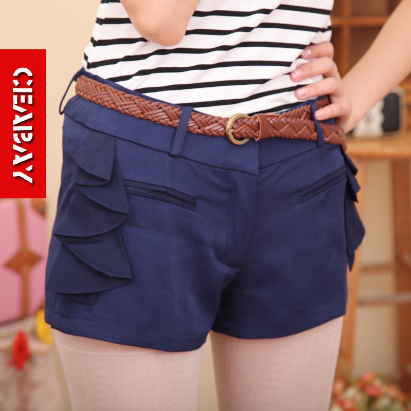 Wholesale Free Shipping   # 839 large size was thin shorts, women summer casual shorts female Korean