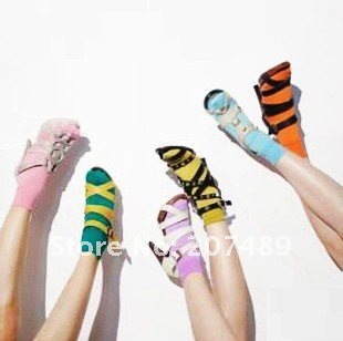 Wholesale free shipping beautiful candy colors Socks crystal silk socks cute short thin silk stockings multi colors to select