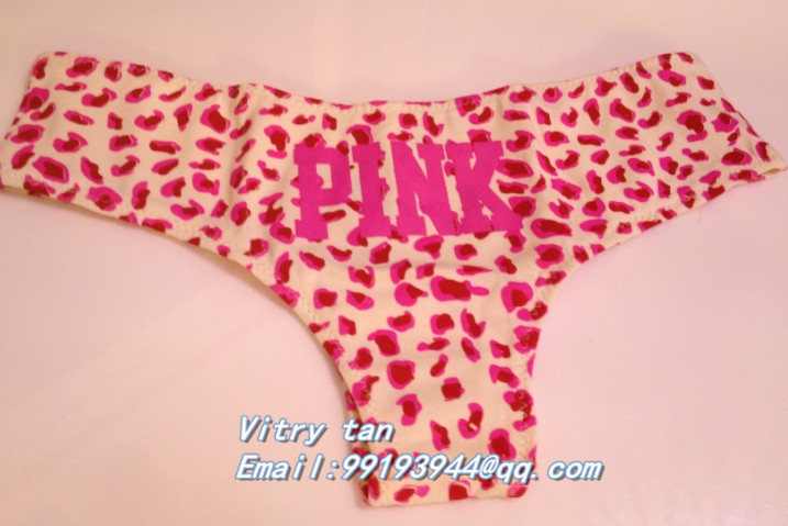 Wholesale Free shipping Cotton panties, women panties ladies underwear Magic pink underwear Ladies -- Pink Leopard