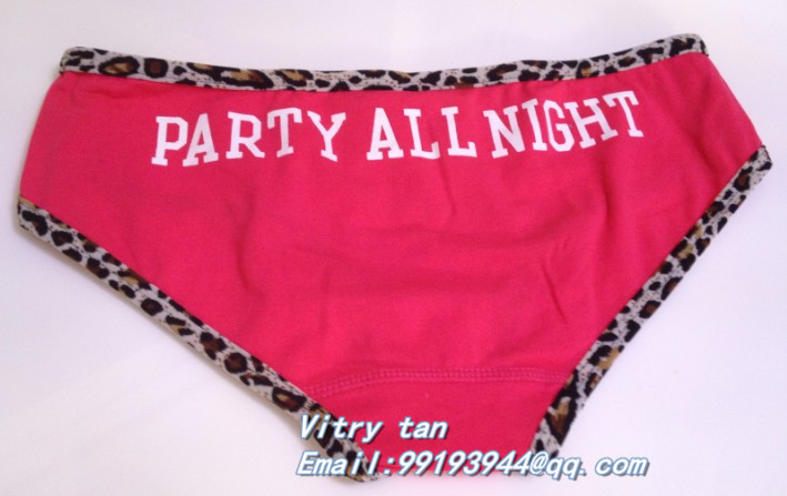 Wholesale Free shipping Cotton panties, women panties ladies underwear Sport underwear Ladies Pink Underwear