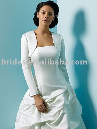 wholesale free shipping custom made white bridal boleros,party jacket,stylish Evening Wedding Bolero WJ6092