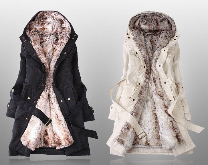 wholesale Free Shipping Faux fur lining women's fur coats winter warm long coat jacket clothes( fur lining can separable)6666