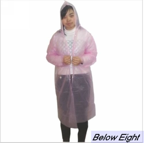 Wholesale-Free Shipping High quality  Disposable PE Rain Poncho/One Time Raincoat/JJ-007