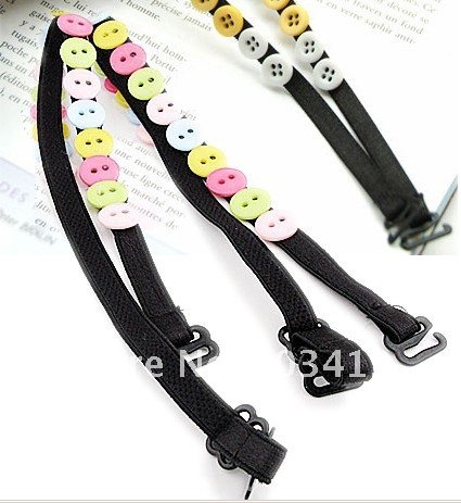 wholesale free shipping  Ladies Fashion Button Sexy Style ADJUSTABLE BRA BELT SHOULDER STRAP