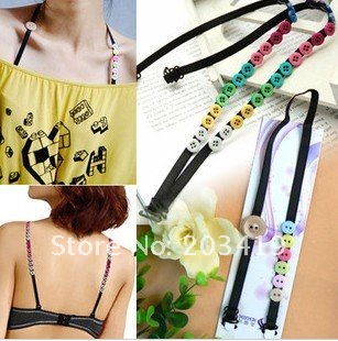 wholesale free shipping  Ladies Fashion Button Sexy Style ADJUSTABLE BRA BELT SHOULDER STRAP