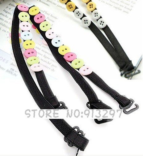 wholesale free shipping Ladies Fashion Button Sexy Style ADJUSTABLE BRA BELT SHOULDER STRAP