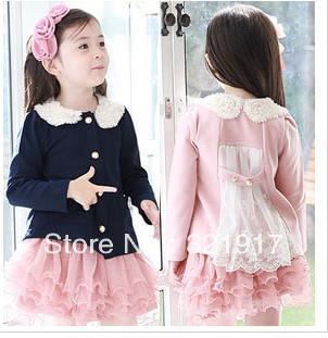 Wholesale! Free Shipping latest Spring cool baby girl overcoat,kids outerwear 5pcs/Lot
