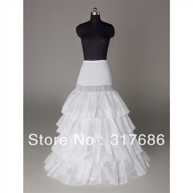 Wholesale free shipping new arrival white 3 layers wedding dress bridal gown accessories crinoline petticoat pannier QC005