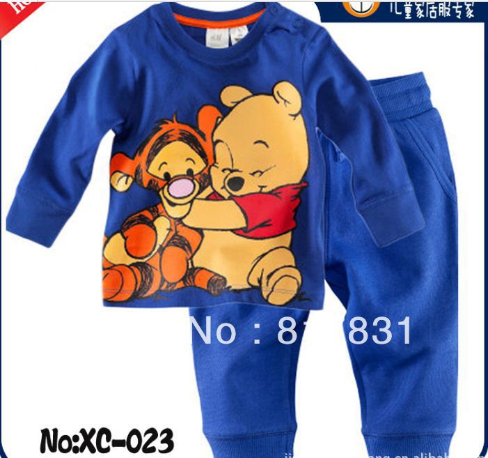 Wholesale Free Shipping Pajamas Pure Cotton Cute Character Sleepwear YFBB