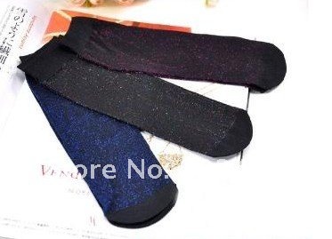 Wholesale free shipping silver silk women health sock  stocking thin  sexy  restore ancient ways transparent