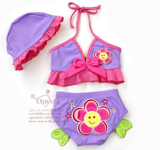 Wholesale Free shipping swimwear for baby swimsuits girls swim,bikini swimwear,HOT SELL baby swim wear 5 sets/lot