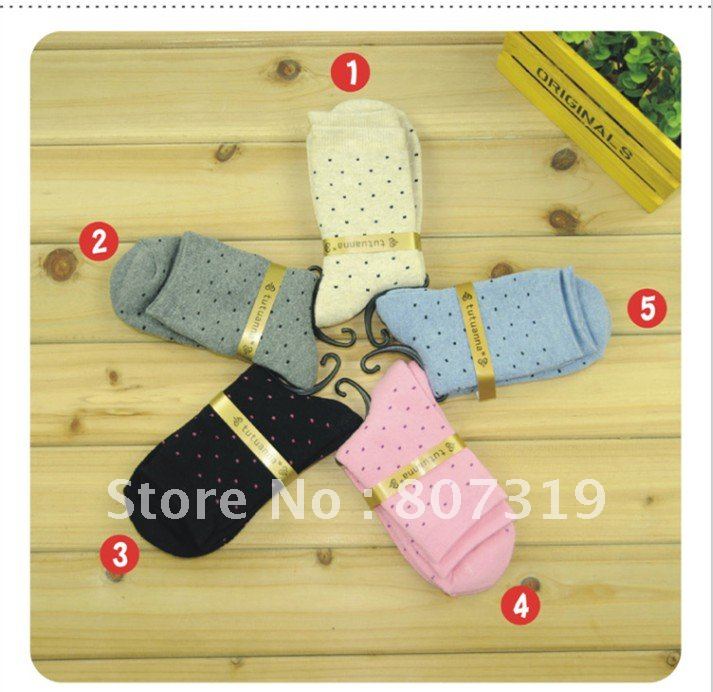 wholesale free shipping thick women's socks high quality thin women  lady sock cotton knitted ladylace knee/bedsock 20pairs