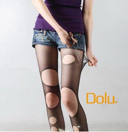 Wholesale Free Shipping Top quality 2012 New Whatever Cut NO Snagging DIY Tights Silk Stocking