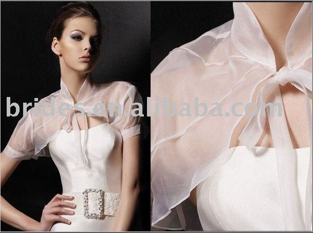 wholesale free shipping white/ivory/champagne Evening Wedding Jacket WJ6064 fashion bridal boleros wedding boleros