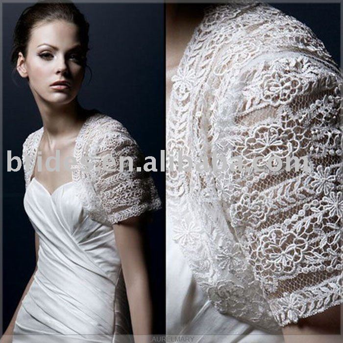 wholesale free shipping white/ivory/champagne Evening Wedding Jacket WJ6070 fashion bridal boleros wedding boleros