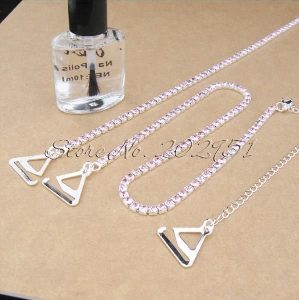 Wholesale/Freeshipping+16 Pair/lot Crystal  Bra Straps,Rhinestone Bra Shoulder Straps,Diamond Bra Straps,MD004