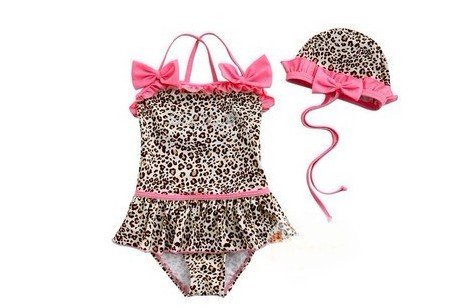 Wholesale - girl 2-piece leopard Swimwear zebra print girls swimsuit swim pool itemsbath kids baby swimwear kids swimwear