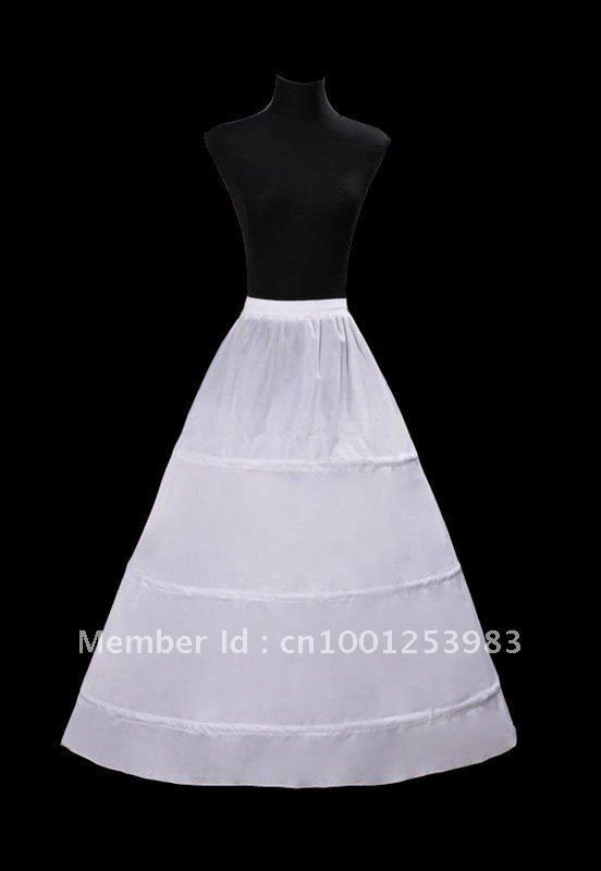 Wholesale - Gorgeous 3-hoop A-Line petticoat crinoline Bridal Accessories wedding dresses petticoat No Risk Shopping