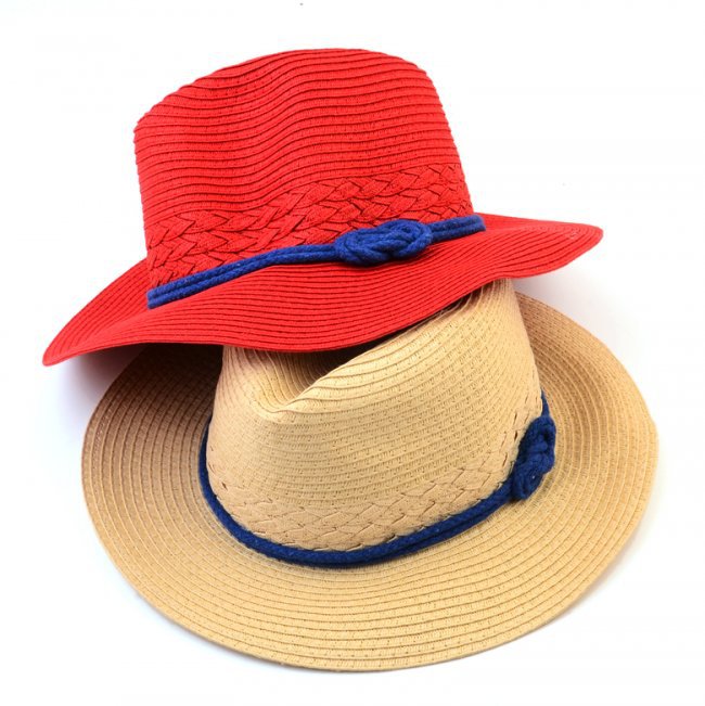 Wholesale Hats 6pcs 2013 Fashion Women Straw Fedora Hat Womens Straw Trilby Fedoras Ladies Summer Large Brimmed Caps Beach Hat