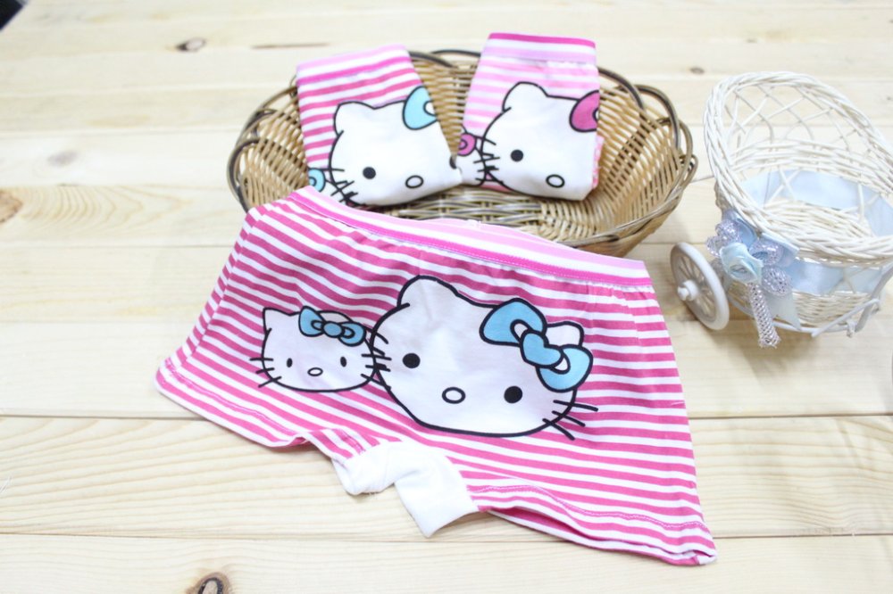 Wholesale Hello Kitty children girl underwears,cartoon Underewears,Kids Underwear,girl underwear,100% cotton baby underwear