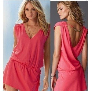 Wholesale high-end stretch mercerized cotton beach dress, holiday dress, bikini cover skirt