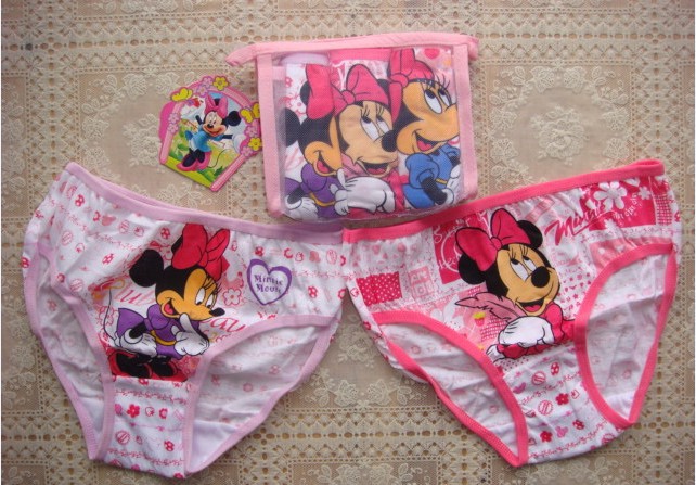 Wholesale High Quality Baby Girls cotton cartoon minnie shorts Baby's fashion briefs Children's underwear Baby panties 15pcs/lot