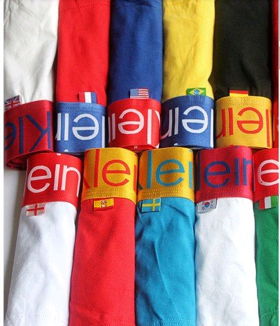 Wholesale - high quality cotton underwear for women, broadside boxer underwear World Cup commemorative flag underwear