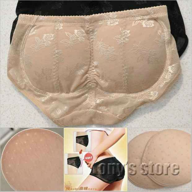 Wholesale High quality seamless Bottoms Up underwear bottom pad panty Body Shaping Underwear with removeable pads free shipping