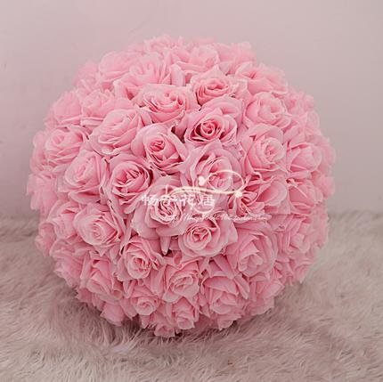 wholesale,high simulation artificial fake silk flower wedding bouquet,ball-flower5 colors35cm,60 flowers,home decor,gift,promote