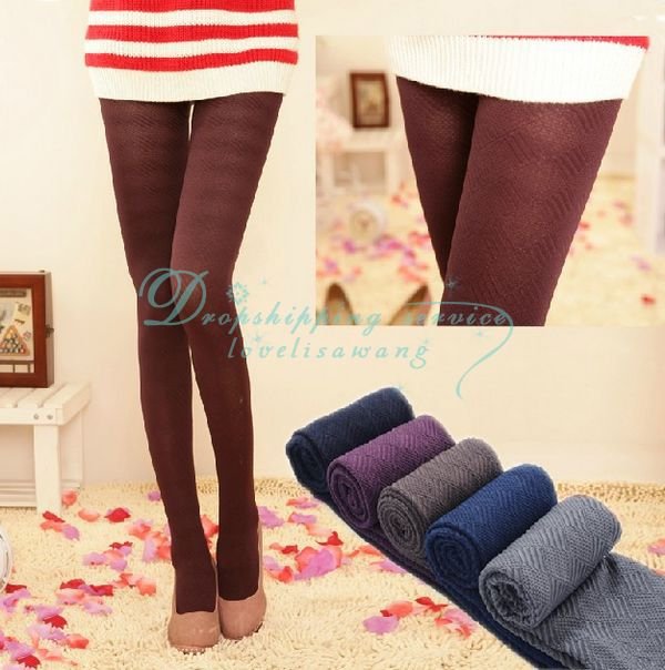 Wholesale Hot Fashion women leggings sexy diamond-shaped lattice jacquard pantyhose