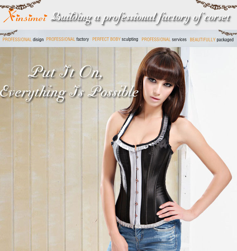 Wholesale Hot Sale Ladies' Sexy Black Bustiers ,Sexy Underwear