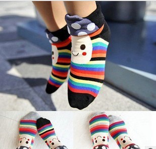 Wholesale Hot Sale Sweety Lovely Little Mushroom Heat Socks/Cartoon Sock Slippers/All-matched Fashion Socks/Free Shipping