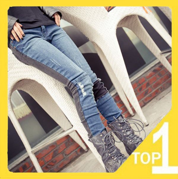 Wholesale Hot sale woman pants! High Quality New Casual Slim Washed Hole Assorted Colours Womens Jeans Skinny Pants,Size 26-31
