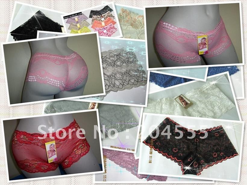 Wholesale-Hot sale Women's Underwear Lace Panties Boxers,sexy brief,600pcs/lot Mixed order Lowest Price