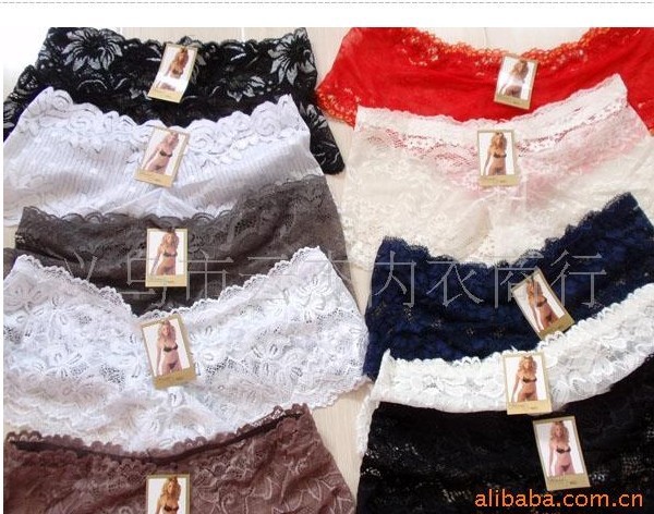 Wholesale!HOT Sales Free Shipping Transparent Qualitative Lace Lingerie/ Woman panties