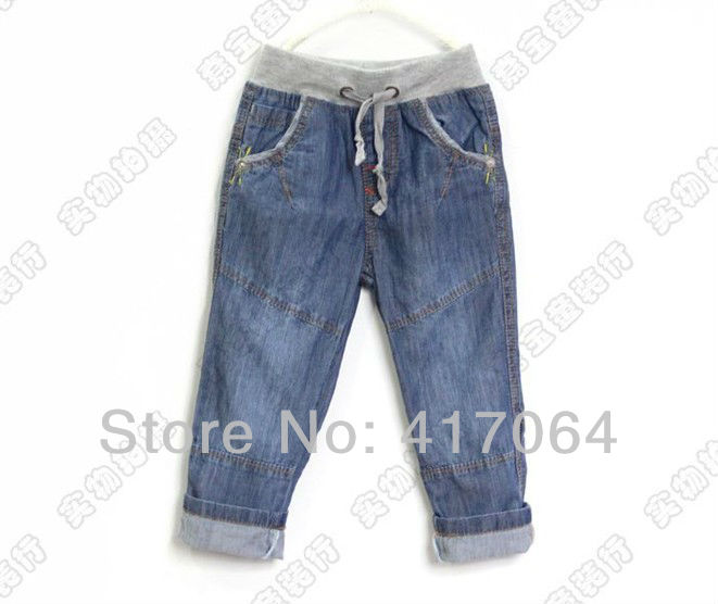 Wholesale - Jeans for boy girl, cascul jeans pants for children Spring Autumn baby denim