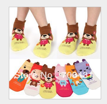 Wholesale ladies short socks,women's joker casual cotton characte sock cute animal cartoon rabbit socks,free shipping,ID:236