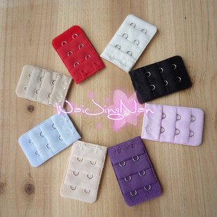 Wholesale Lingerie Accessories Bra Extender Bra Back Buckle Strap 3 row 2 More Colors Mixed Hot Sale 1000PCS/LOT