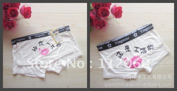 Wholesale lovers underpants/ Underwear  2pieces/lot Free Shipping